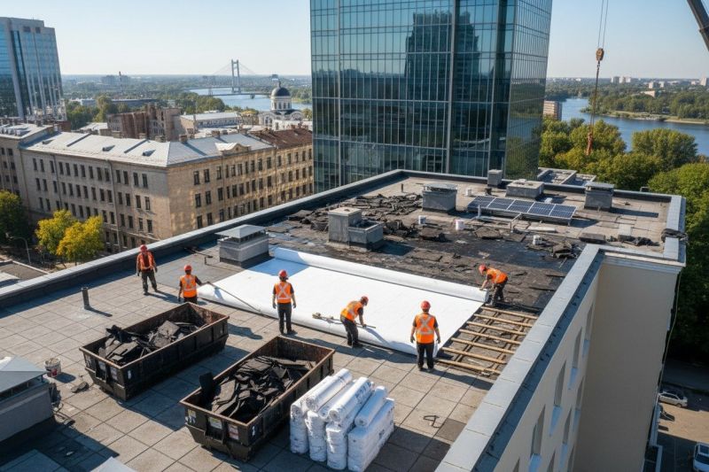 Single Ply Roof Repair detail